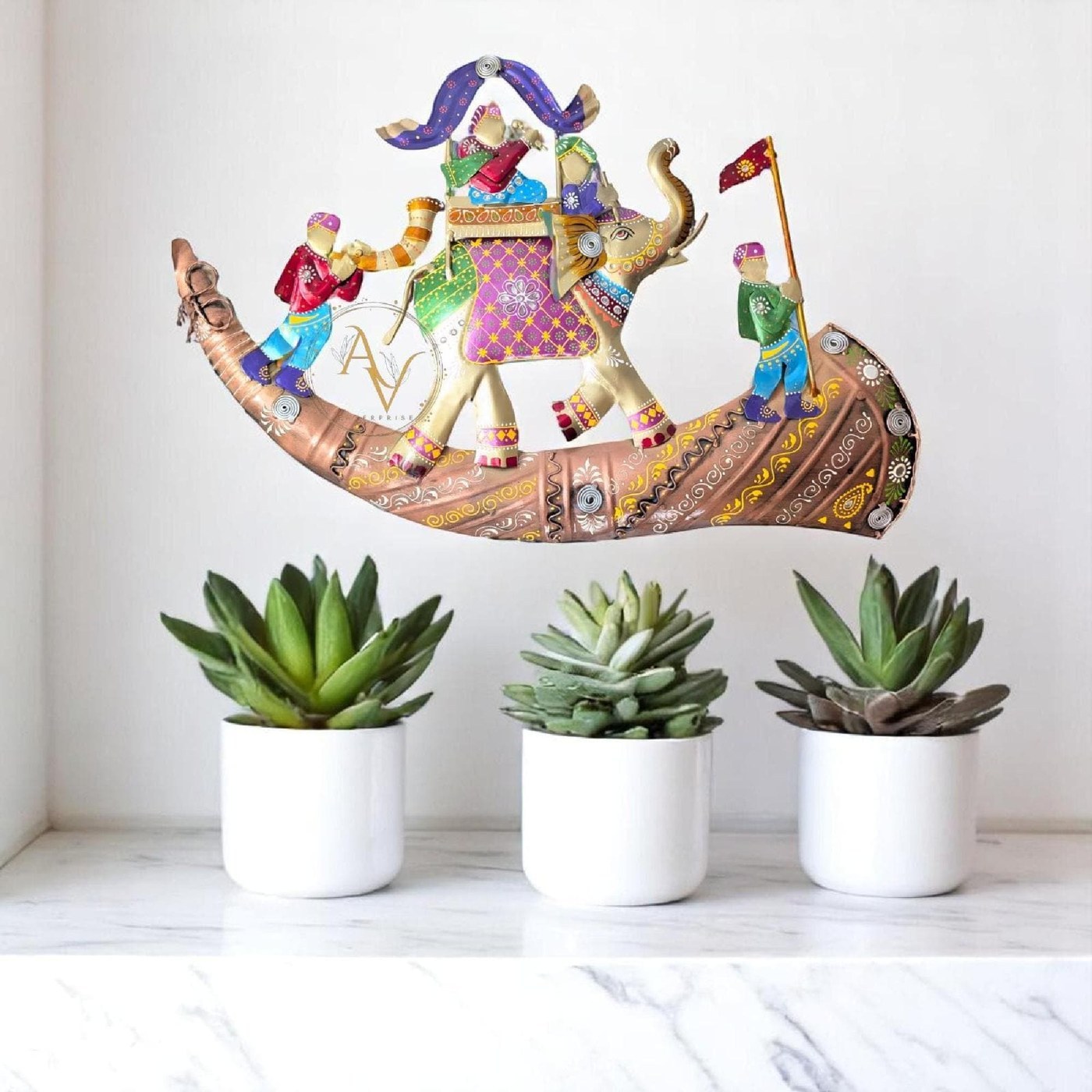 Handmade Rajasthani Barat Wrought Iron Wall Art: Indian Wedding Decor